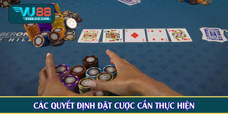 Các quyết định đặt cược cần thực hiện